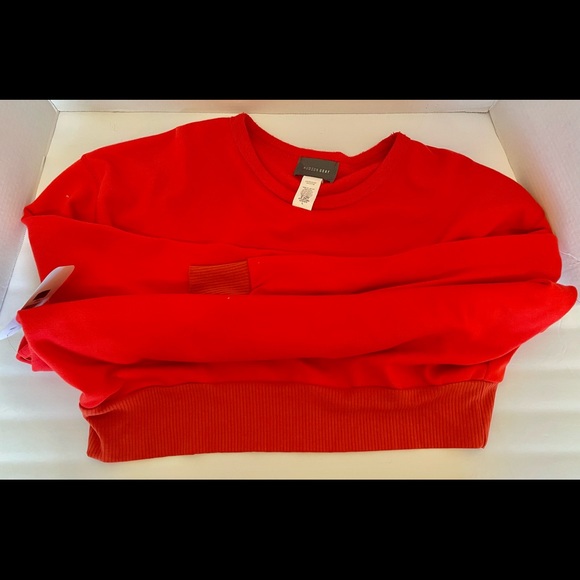 Hudson Gray DressUp Oversized Ladies Long Sleeve Knit Pullover Size Large Red - Picture 7 of 13